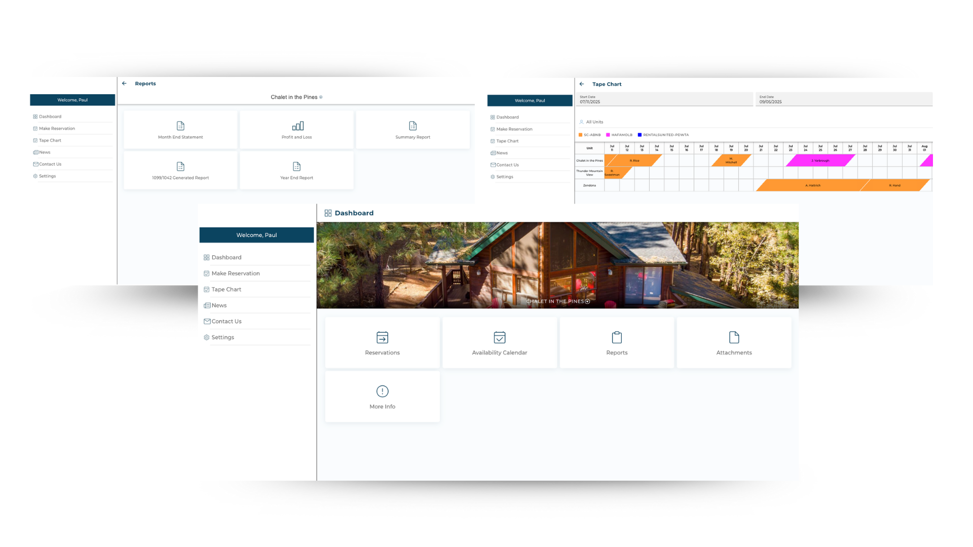 Porter property management dashboard showing real-time reporting and analytics